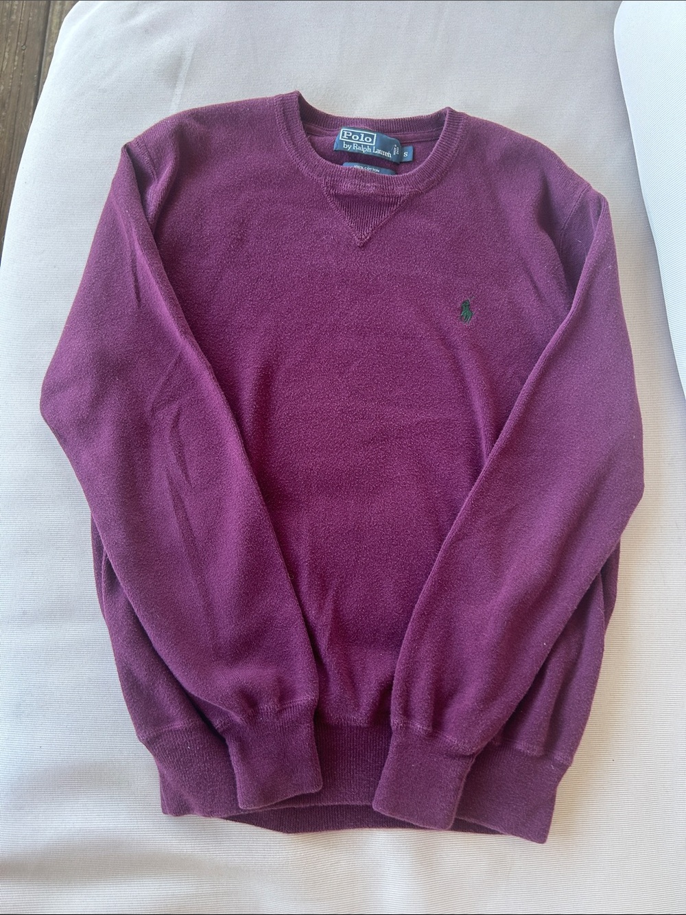 Polo by Ralph Lauren Crewneck Sweater - Plum with Green Pony
